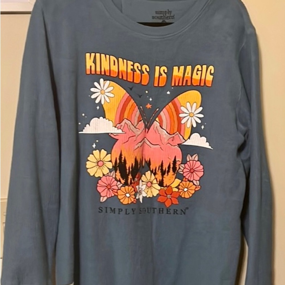 Simply Southern Corded Sweatshirt SZ MEDIUM